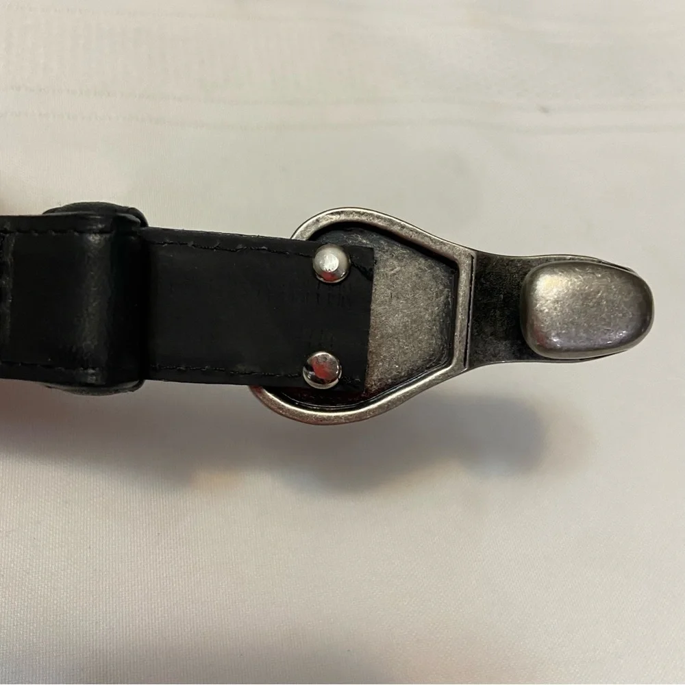 Super Sharp - Black Leather Women’s Adjustable Belt - Adjust 24” to 42”